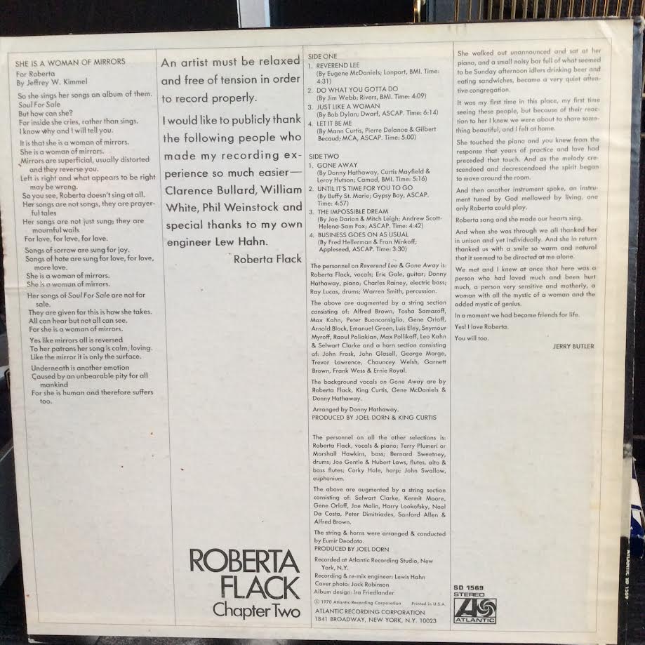 Roberta Flack - Chapter Two (VINYL) | Excellent (EX) Excellent (EX)