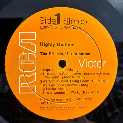 The Friends Of Distinction - Highly Distinct (VINYL) | Excellent (EX) Very Good Plus (VG+)