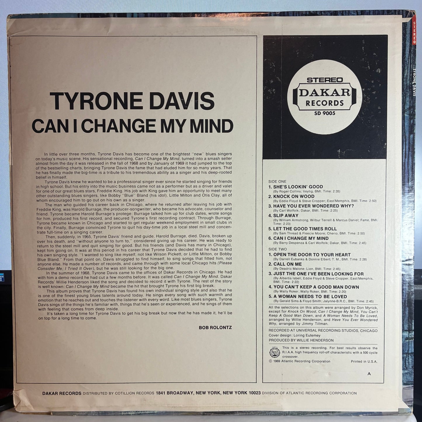 Can I Change My Mind (VINYL) | Excellent (EX) Excellent (EX)