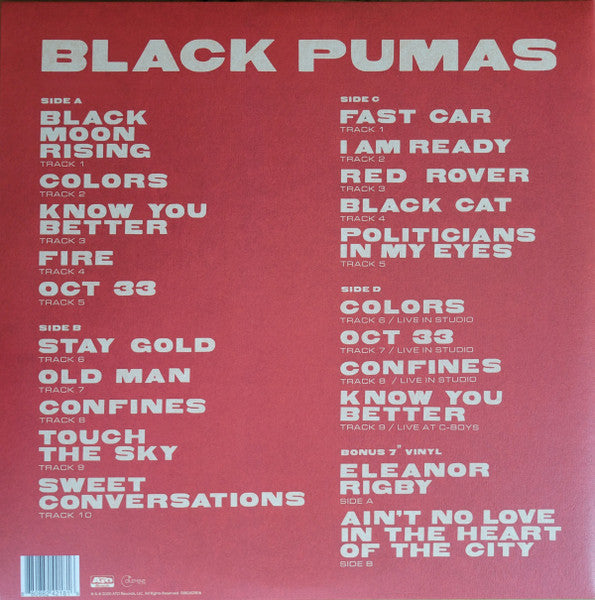 Black Pumas (GALAXY COLOR 2xVINYL) | Near Mint (NM or M-)
