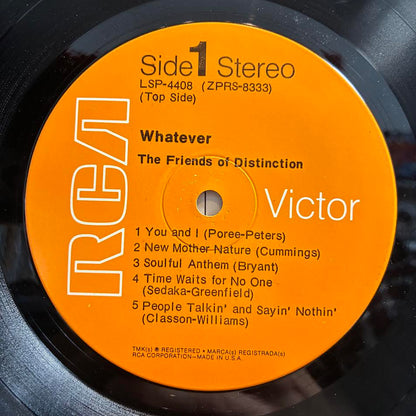 The Friends Of Distinction - Whatever (VINYL) | Near Mint (NM or M-) Excellent (EX)