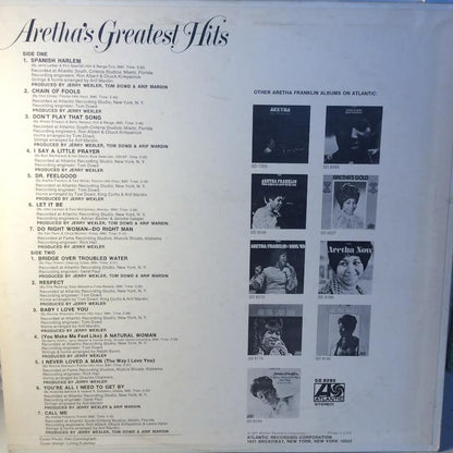 Aretha Franklin - Aretha's Greatest Hits (VINYL) | Near Mint (NM) Excellent (EX)