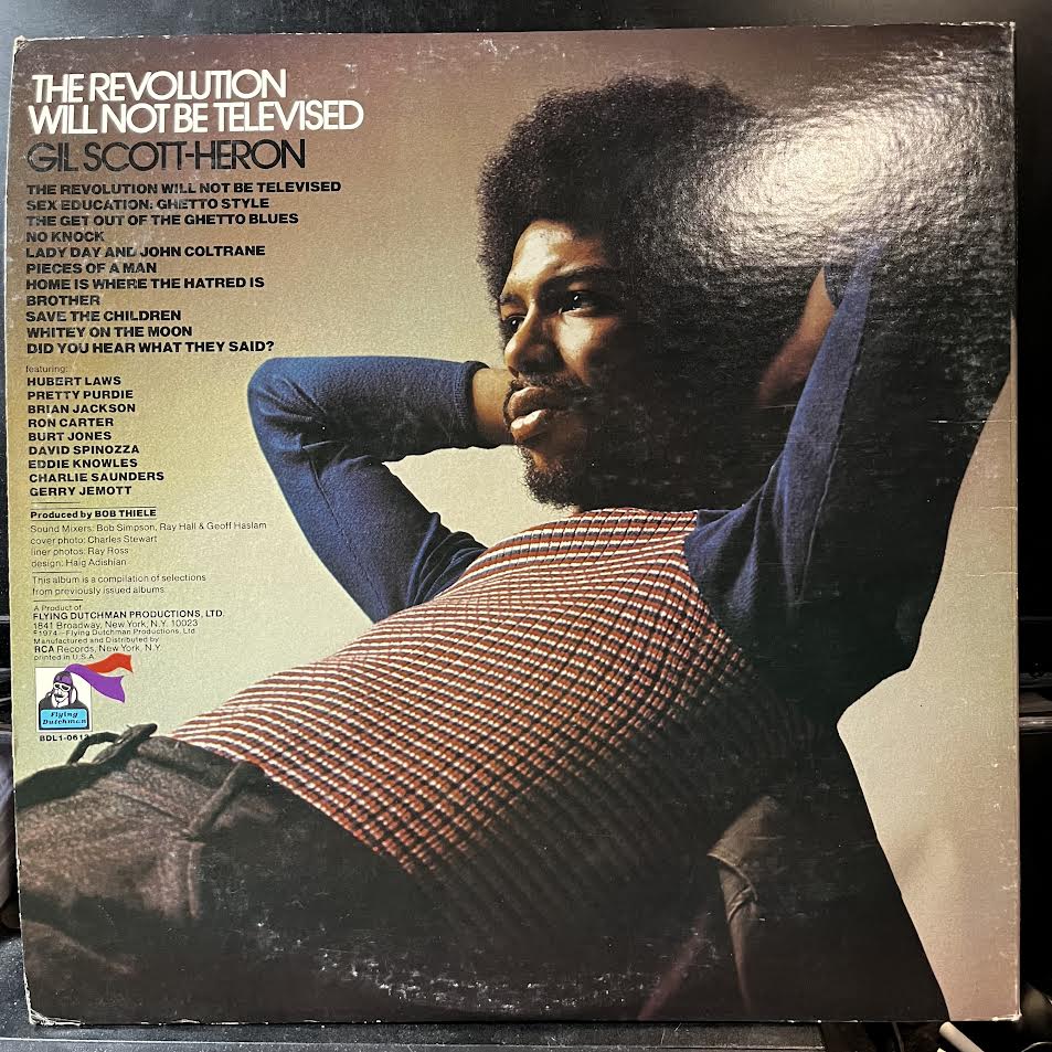 Gil Scott-Heron - The Revolution Will Not Be Televised (VINYL) | Near Mint (NM) Excellent+ (EX+)