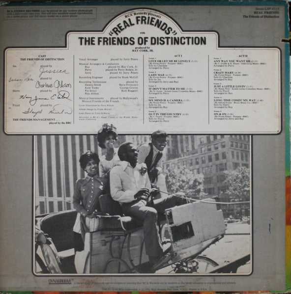 The Friends Of Distinction - Real Friends (VINYL) | Near Mint (NM or M-) Very Good Plus (VG+)