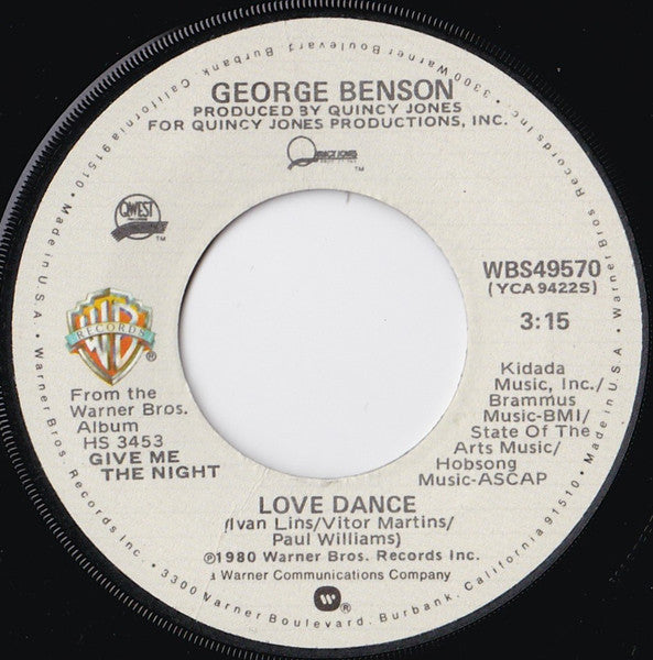 George Benson - Love X Love (7" VINYL) | Near Mint (NM) Near Mint- (NM-)
