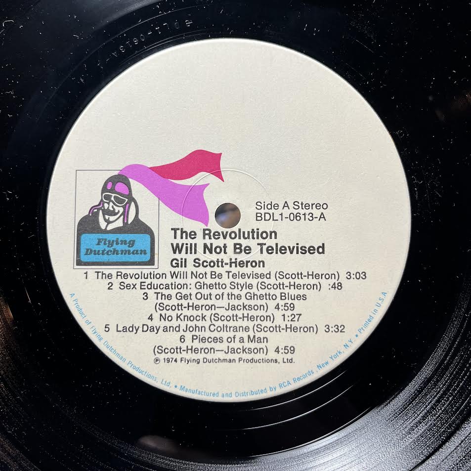 Gil Scott-Heron - The Revolution Will Not Be Televised (VINYL) | Near Mint (NM) Excellent+ (EX+)