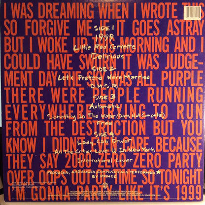 Prince - 1999 (2xVINYL) | Near Mint (NM or M-) Excellent (EX)