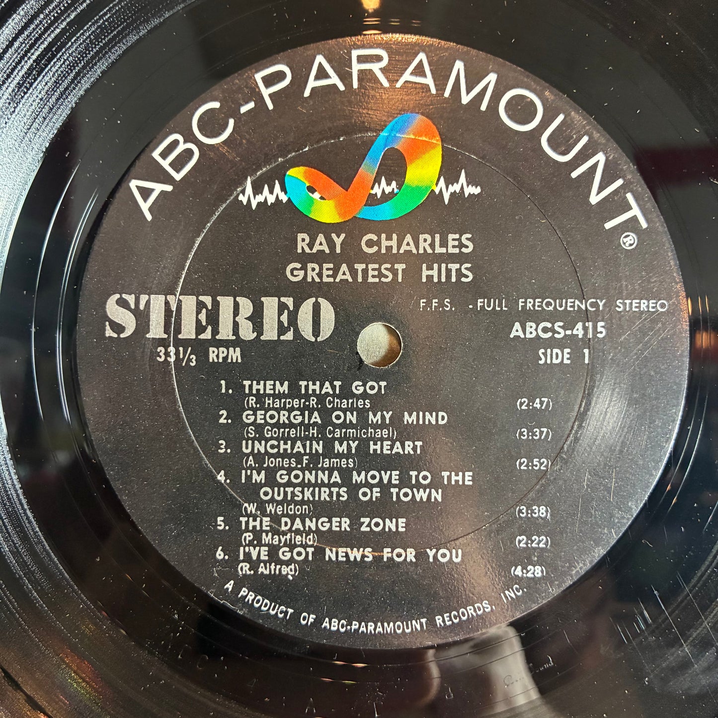 Ray Charles - Greatest Hits (VINYL) | Very Good Plus (VG+) Excellent (EX)