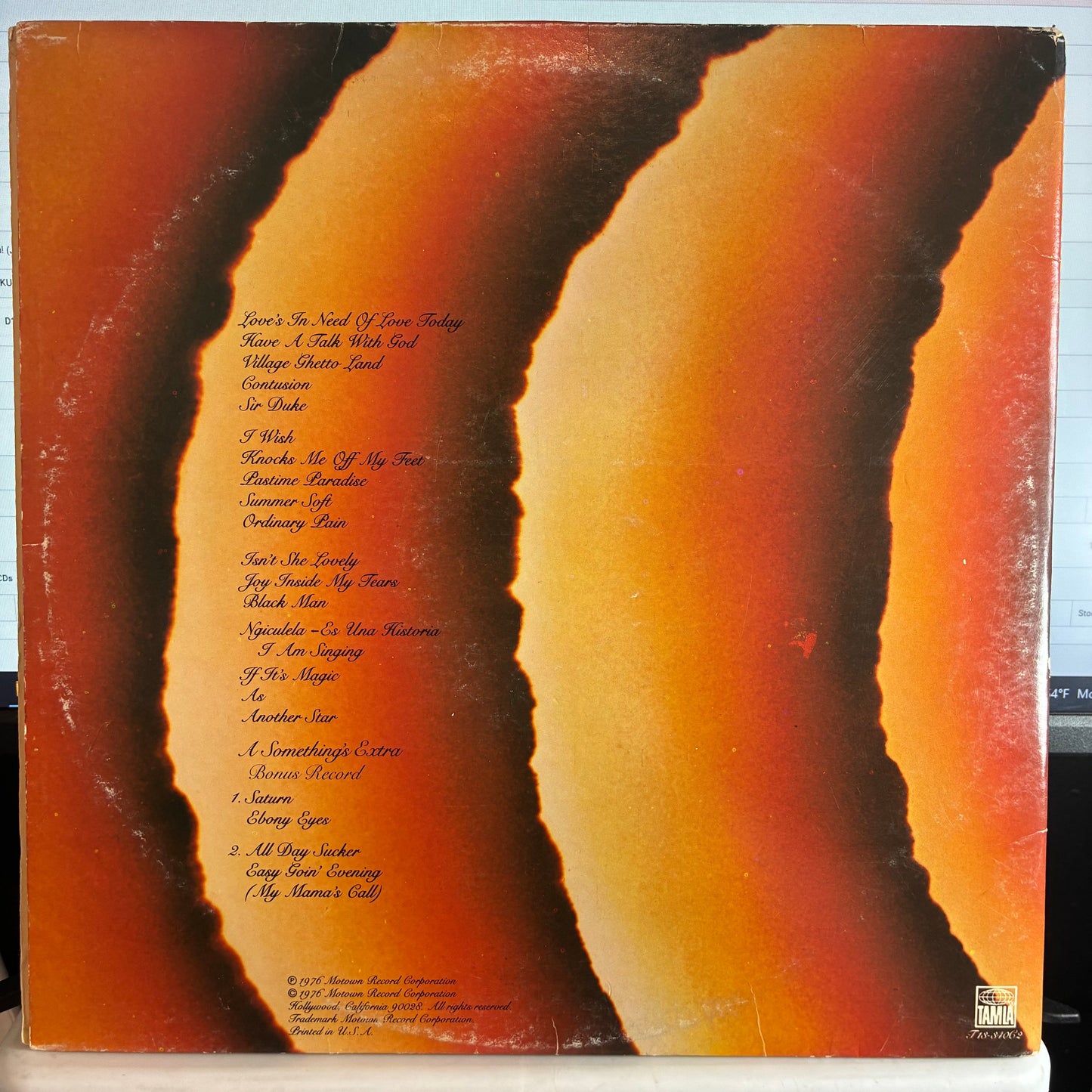 Stevie Wonder - Songs In The Key Of Life (2x VINYL *NO 7"*) | Very Good Plus (VG+) Very Good Plus (VG+)