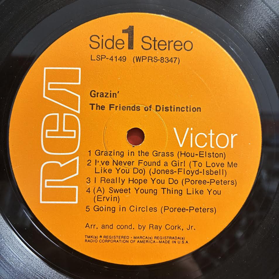 The Friends Of Distinction - Grazin' (VINYL) | Very Good Plus (VG+) Excellent+ (EX+)