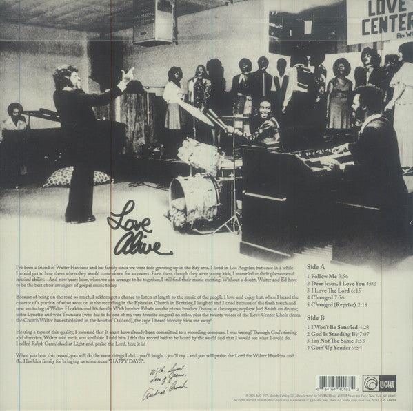 Walter Hawkins - Love Alive (VINYL RSD) |