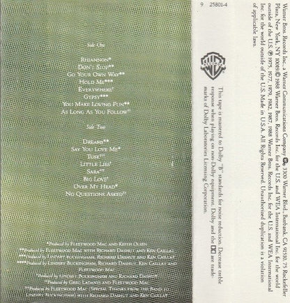 Fleetwood Mac - Greatest Hits (CASSETTE) | Excellent (EX) Excellent (EX)