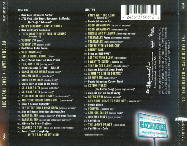 The Beach Boys - Hawthorne, CA: Birthplace Of A Musical Legacy (2xCD) | Near Mint (NM or M-)