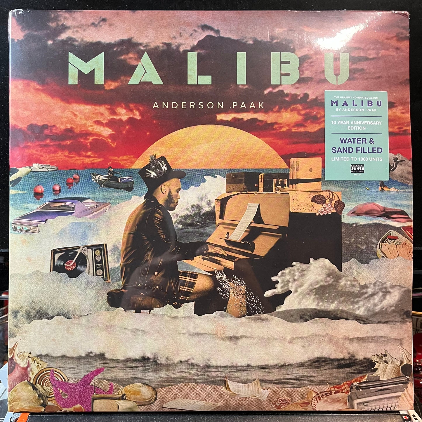 Anderson Paak - Malibu (WATER AND SAND 2xVINYL)*CREASED* | Mint (M) Excellent (EX)