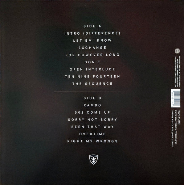 Bryson Tiller - Trapsoul (VINYL) | Near Mint (NM) Near Mint (NM)