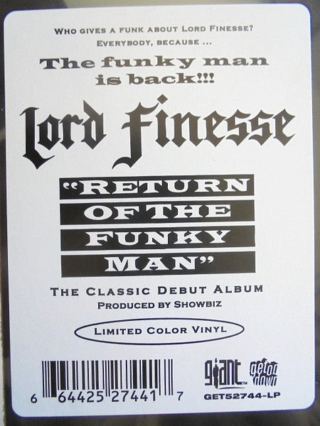 Lord Finesse - Return Of The Funky Man (TAN W/ BLACK SPLATTER VINYL) | Mint (M) Mint (M)