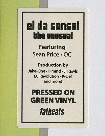 El Da Sensei - The Unusual (GREEN VINYL) |