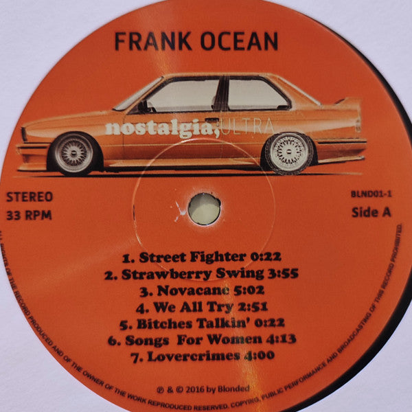 Frank Ocean - nostalgia, ULTRA. (VINYL - PROMO) | Mint (M) Mint (M)