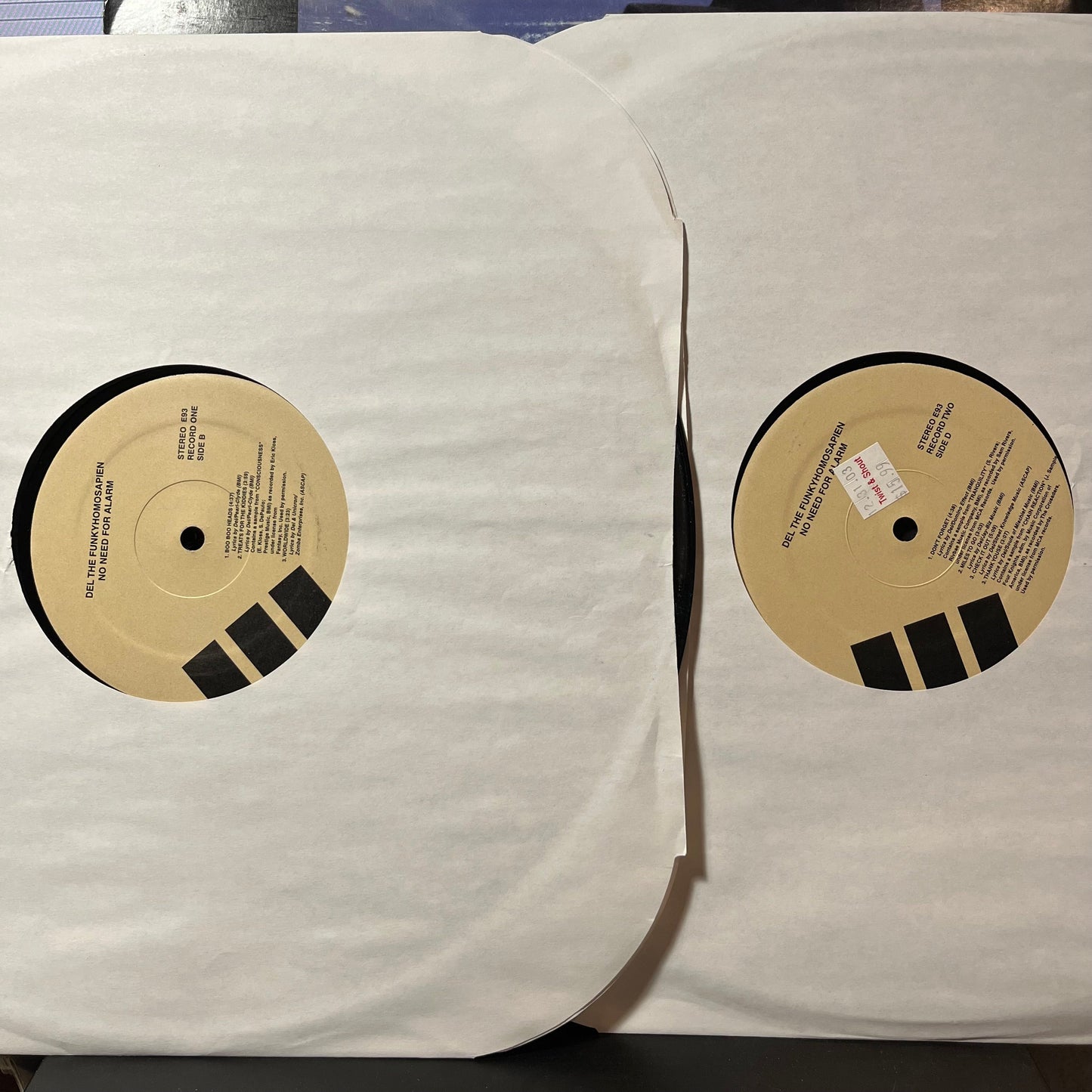Del Tha Funkee Homosapien - No Need For Alarm (UNOFFICIAL 2xVINYL) | Excellent+ (EX+) Excellent (EX)