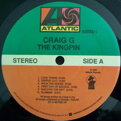 Craig G - The Kingpin (VINYL) | Excellent (EX) Excellent (EX)