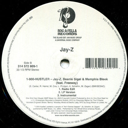 Jay-Z - Guilty Until Proven Innocent / 1-900-HUSTLER (12" VINYL) | Excellent (EX) Excellent (EX)