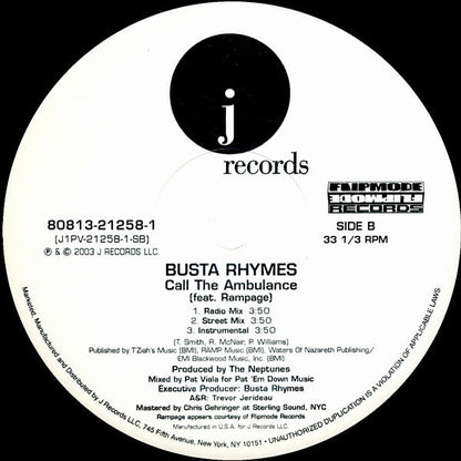 Busta Rhymes - I Know What You Want (12") | Excellent (EX) Near Mint (NM)