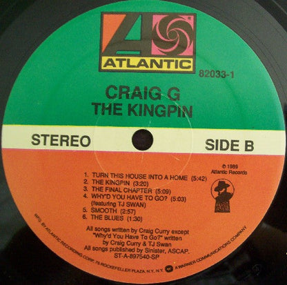 Craig G - The Kingpin (VINYL) | Excellent (EX) Excellent (EX)