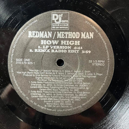 Method Man & Redman - How High (12" VINYL) | Excellent (EX) Excellent (EX)