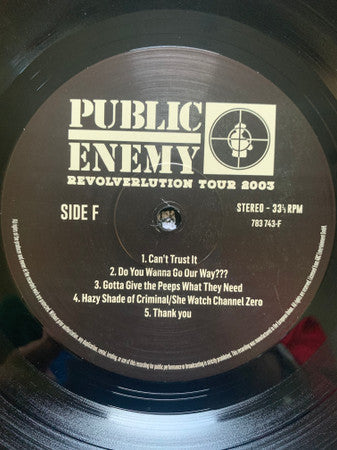 Public Enemy - Revolverlution Tour 2003 (3xVINYL) | Mint (M) Mint (M)