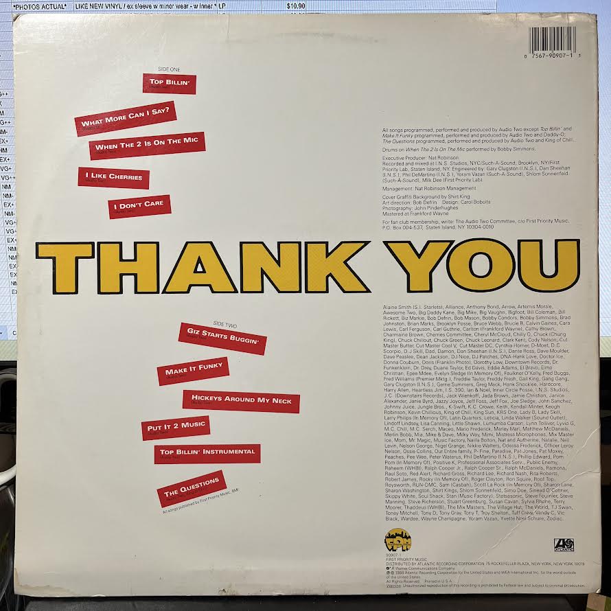 Audio Two - What More Can I Say? (VINYL) | Near Mint (NM) Excellent+ (EX+)