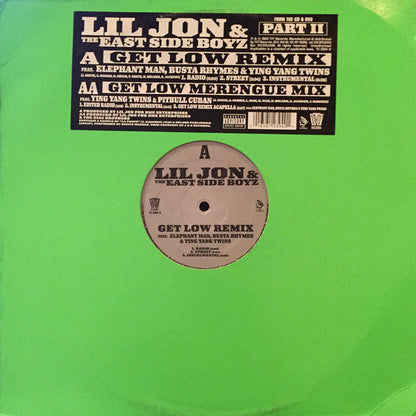 Lil' Jon & The East Side Boyz - Get Low (Remix) (12" VINYL) | Near Mint (NM) Near Mint (NM)