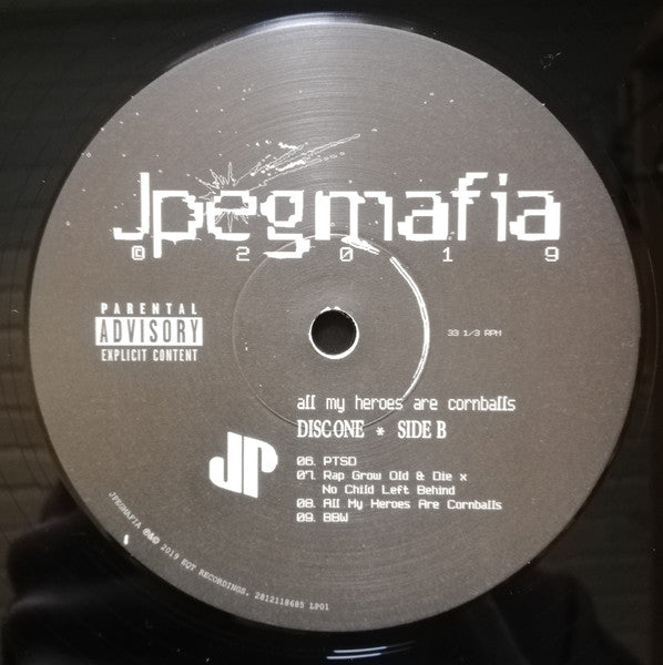 JPEGMAFIA - All My Heroes Are Cornballs (VINYL) | Near Mint (NM or M-) Near Mint (NM)