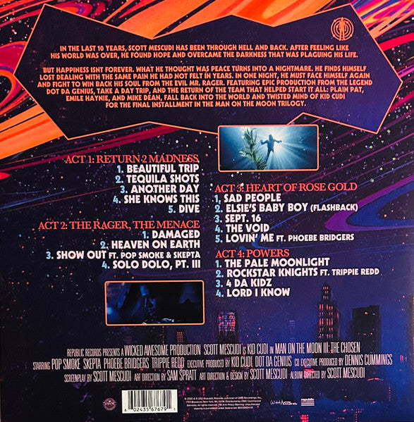 Kid Cudi - Man On The Moon III: The Chosen (TRANSLUCENT SEA BLUE 2xVINYL) | Near Mint (NM) Near Mint (NM)