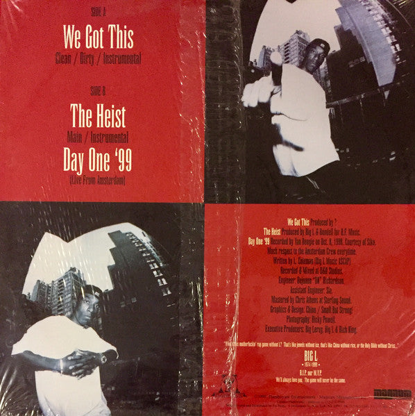 Big L - We Got This / The Heist / Day One '99 | Very Good Plus (VG+) Very Good Plus (VG+)