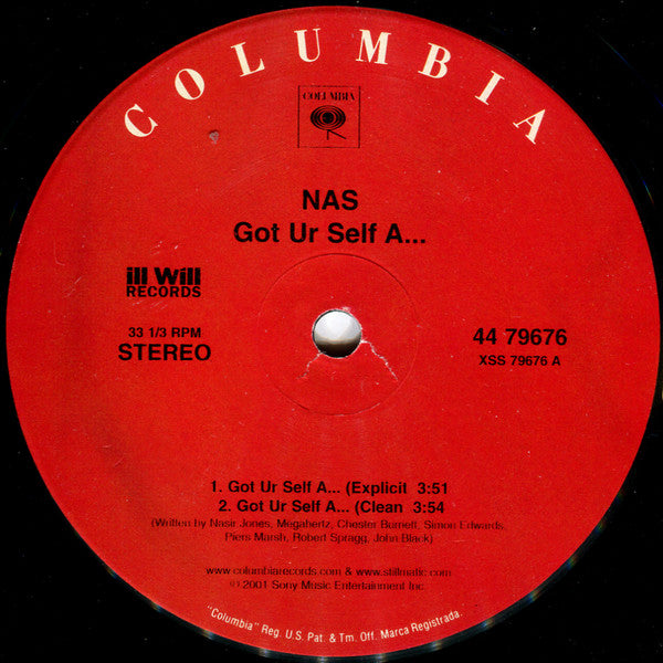 Nas - Got Ur Self A... (12" VINYL) | Very Good Plus (VG+) Very Good Plus (VG+)