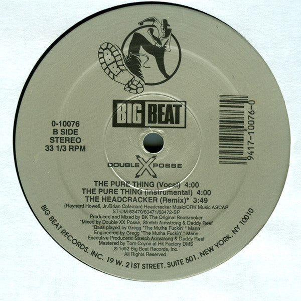 Double XX Posse - Not Gonna Be Able To Do It (VINYL) | Very Good Plus (VG+) Excellent (EX)