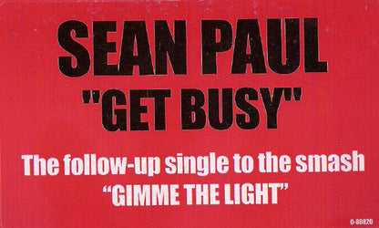 Sean Paul - Get Busy (12" VINYL) | Very Good Plus (VG+) Excellent (EX)
