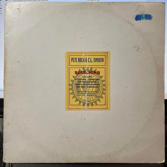 Pete Rock & C.L. Smooth - Searching (12" VINYL) | Very Good Plus (VG+) Very Good (VG)