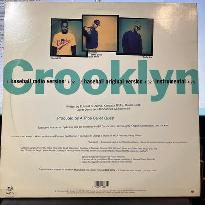 Crooklyn Dodgers - Crooklyn (12" VINYL) | Very Good Plus (VG+) Excellent (EX)