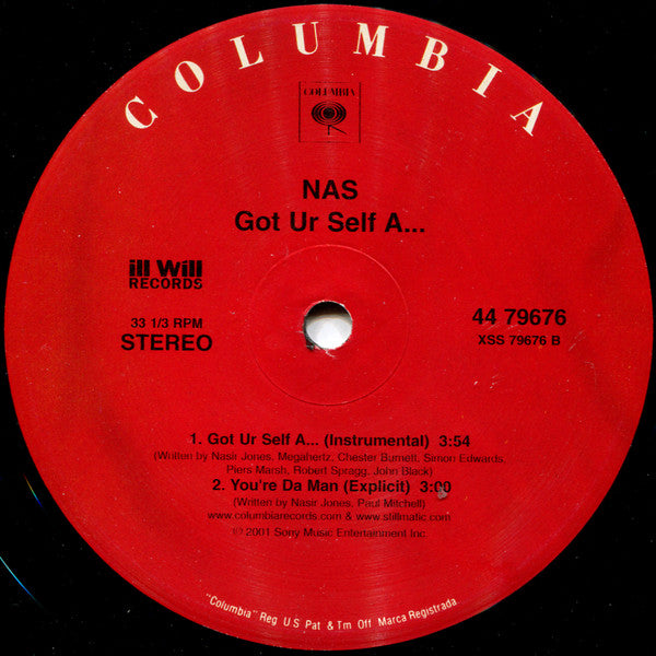 Nas - Got Ur Self A... (12" VINYL) | Very Good Plus (VG+) Very Good Plus (VG+)