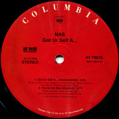 Nas - Got Ur Self A... (12" VINYL) | Very Good Plus (VG+) Very Good Plus (VG+)
