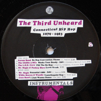 Various - The Third Unheard (Connecticut Hip Hop 1979-1983) (Instrumentals) | Very Good Plus (VG+) Generic