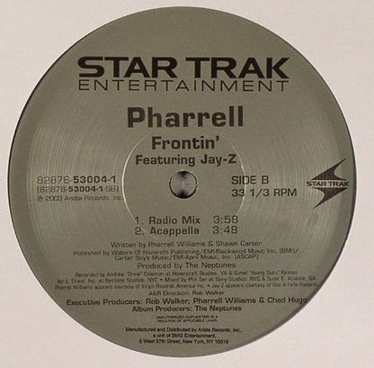 Pharrell Williams - Frontin' (12" VINYL) | Very Good (VG) Excellent (EX)