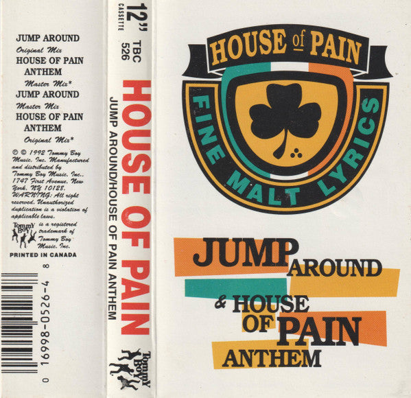 House Of Pain - Jump Around & House Of Pain Anthem (CASSETTE) | Very Good (VG) Very Good Plus (VG+)