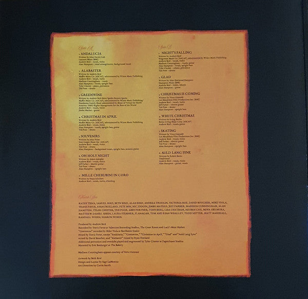 Andrew Bird - Hark! (RED VINYL) | Mint (M) Mint (M)