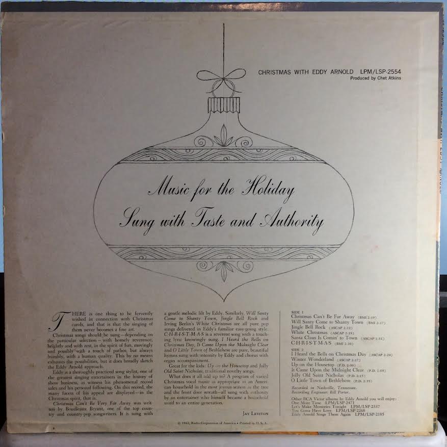 Eddy Arnold - Christmas With Eddy Arnold (VINYL) | Excellent+ (EX+) Excellent+ (EX+)