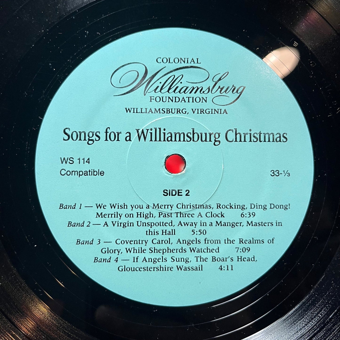 The Williamsburg Madrigal Singers - Songs For A Williamsburg Christmas (VINYL) | Excellent+ (EX+)