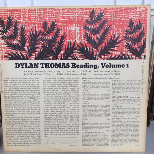 Dylan Thomas - Reading, Volume 1 (VINYL) | Near Mint (NM) Near Mint- (NM-)