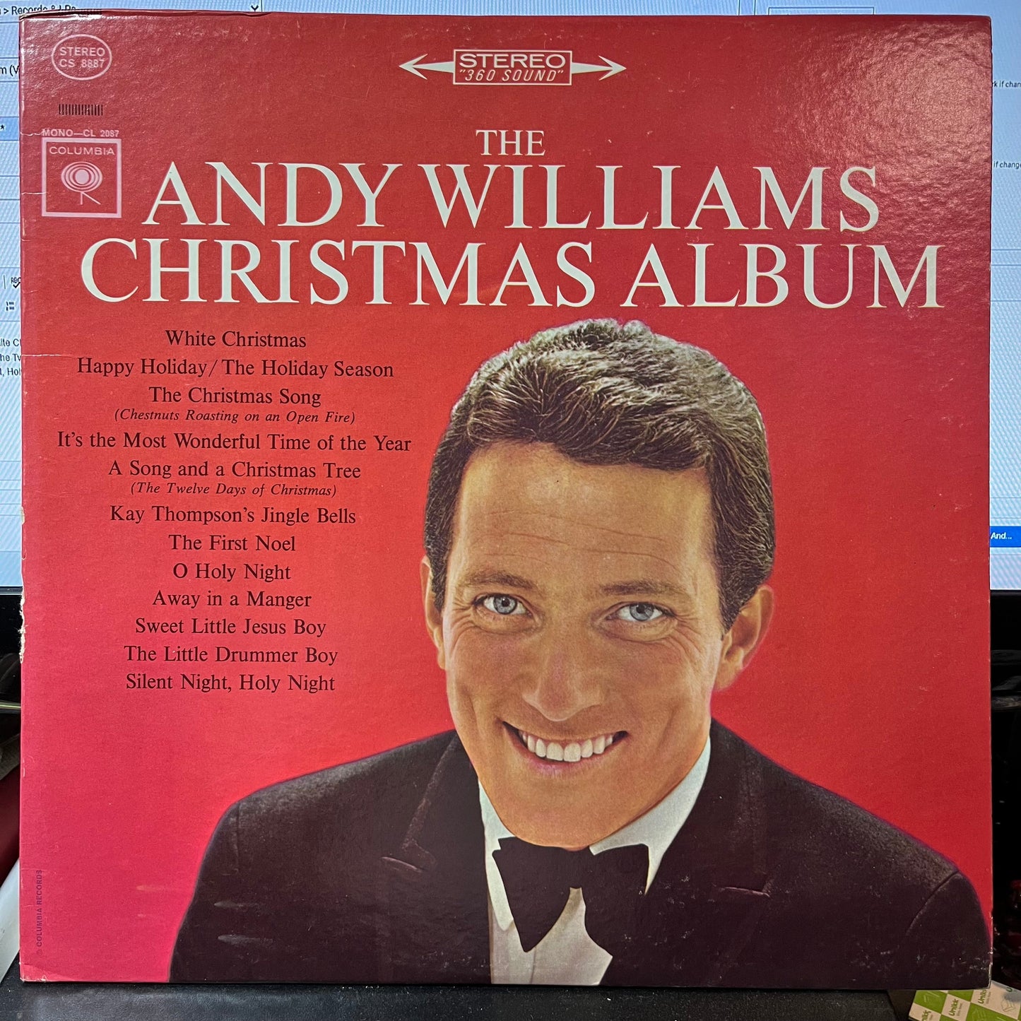 Andy Williams - The Andy Williams Christmas Album (VINYL) | Excellent+ (EX+) Very Good Plus Plus (VG++)