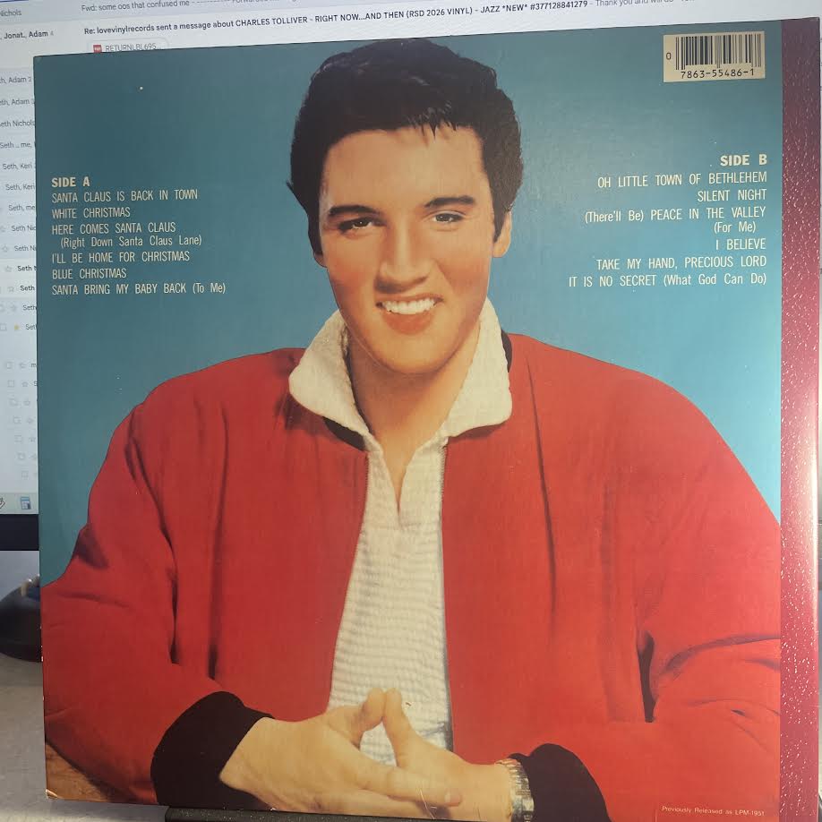 Elvis Presley - Elvis' Christmas Album (VINYL) | Very Good Plus (VG+) Excellent (EX)
